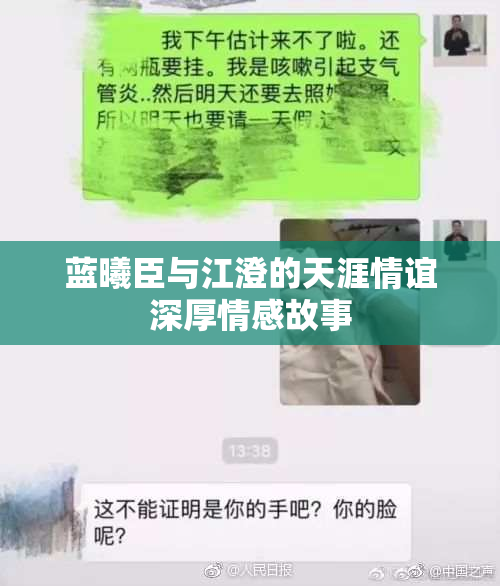蓝曦臣与江澄的天涯情谊深厚情感故事