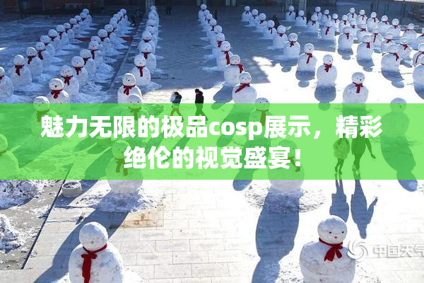 魅力无限的极品cosp展示，精彩绝伦的视觉盛宴！