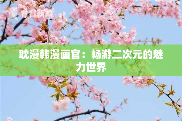 耽漫韩漫画官：畅游二次元的魅力世界