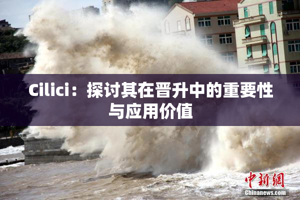Cilici：探讨其在晋升中的重要性与应用价值