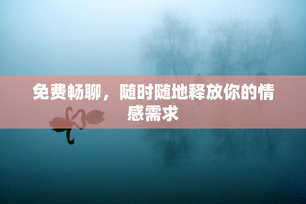 免费畅聊，随时随地释放你的情感需求