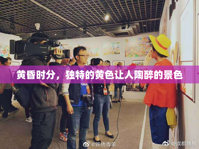 黄昏时分，独特的黄色让人陶醉的景色