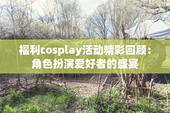 福利cosplay活动精彩回顾：角色扮演爱好者的盛宴