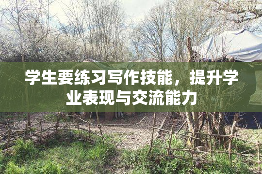 学生要练习写作技能，提升学业表现与交流能力