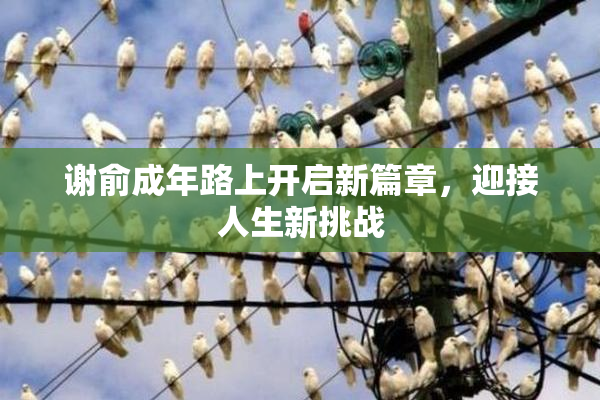 谢俞成年路上开启新篇章，迎接人生新挑战