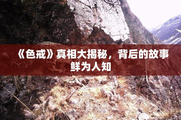 《色戒》真相大揭秘，背后的故事鲜为人知