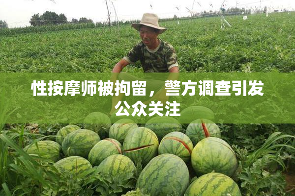 性按摩师被拘留，警方调查引发公众关注