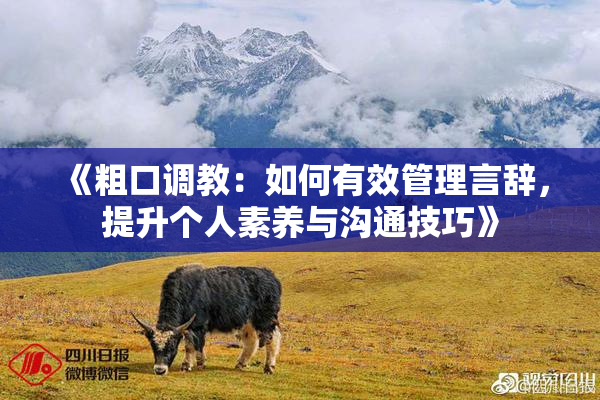 《粗口调教：如何有效管理言辞，提升个人素养与沟通技巧》