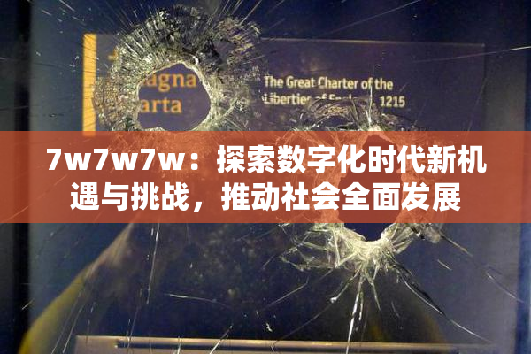 7w7w7w：探索数字化时代新机遇与挑战，推动社会全面发展
