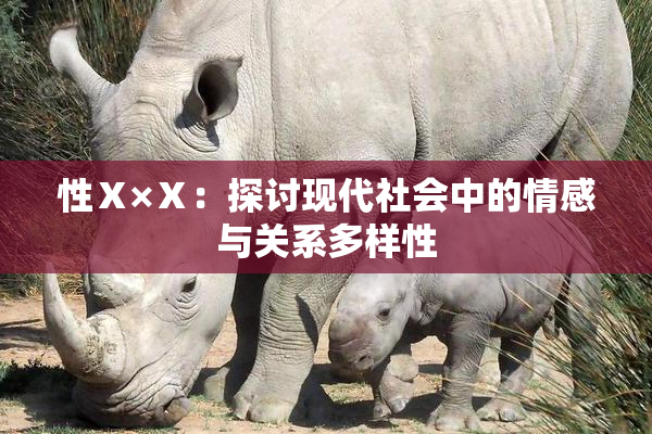 性Ⅹ×Ⅹ：探讨现代社会中的情感与关系多样性