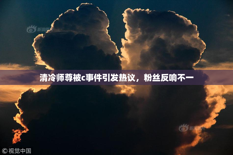 清冷师尊被c事件引发热议，粉丝反响不一