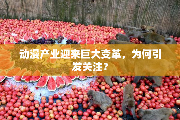 动漫产业迎来巨大变革，为何引发关注？