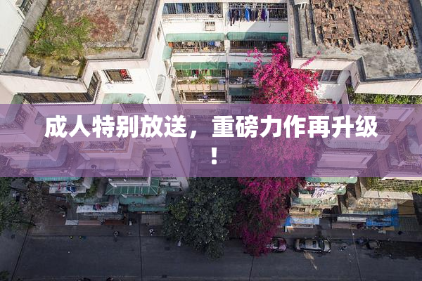 成人特别放送，重磅力作再升级！