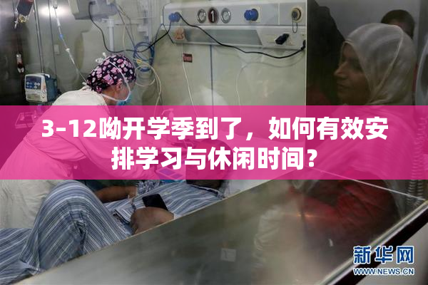 3–12呦开学季到了，如何有效安排学习与休闲时间？
