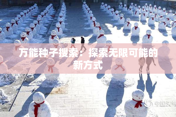 万能种子搜索：探索无限可能的新方式