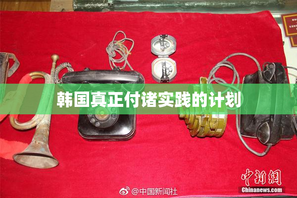 韩国真正付诸实践的计划