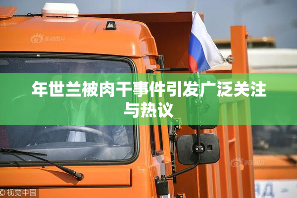 年世兰被肉干事件引发广泛关注与热议