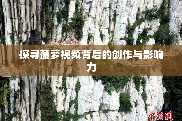 探寻菠萝视频背后的创作与影响力
