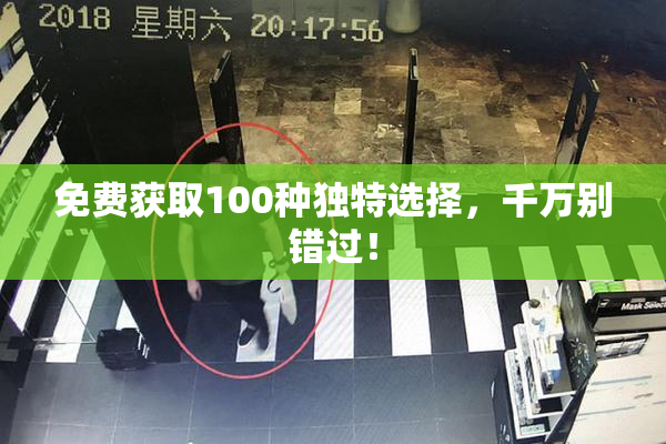 免费获取100种独特选择，千万别错过！