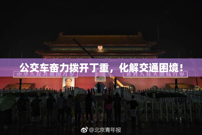 公交车奋力拨开丁重，化解交通困境！