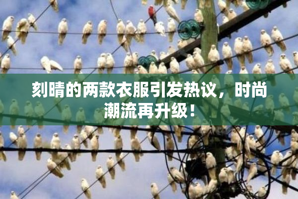 刻晴的两款衣服引发热议，时尚潮流再升级！