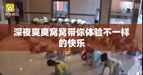 深夜爽爽窝窝带你体验不一样的快乐