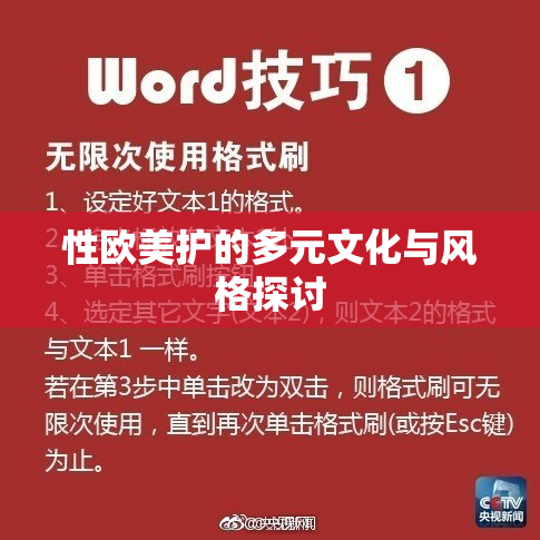 性欧美护的多元文化与风格探讨