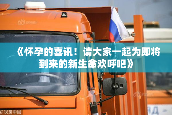 《怀孕的喜讯！请大家一起为即将到来的新生命欢呼吧》