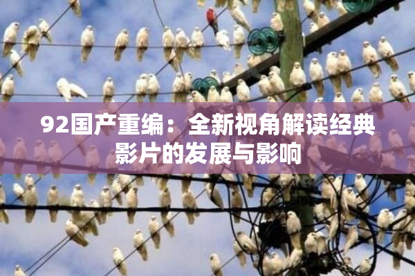 92国产重编：全新视角解读经典影片的发展与影响
