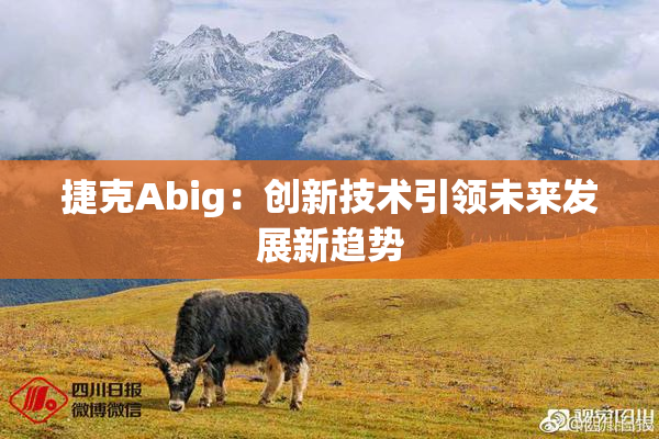 捷克Abig：创新技术引领未来发展新趋势