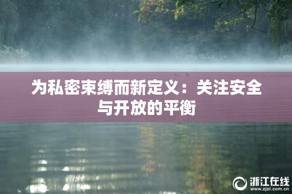 为私密束缚而新定义：关注安全与开放的平衡