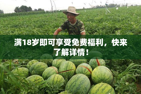 满18岁即可享受免费福利，快来了解详情！
