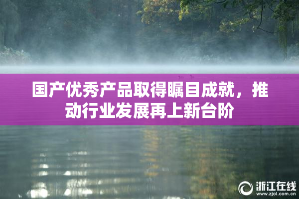 国产优秀产品取得瞩目成就，推动行业发展再上新台阶