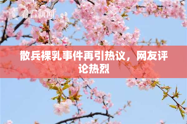 散兵裸乳事件再引热议，网友评论热烈