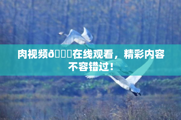 肉视频🔞在线观看，精彩内容不容错过！