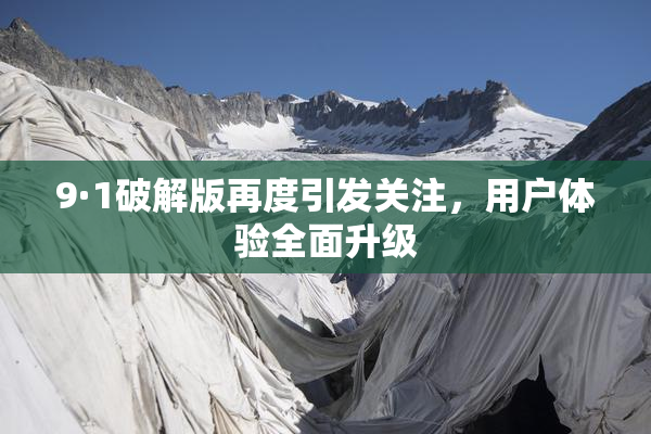9·1破解版再度引发关注，用户体验全面升级