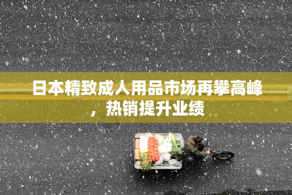 日本精致成人用品市场再攀高峰，热销提升业绩