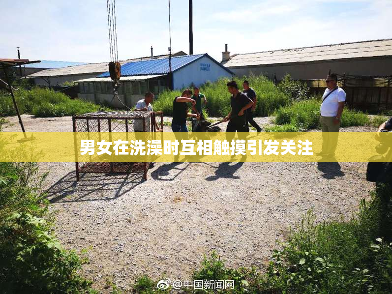 男女在洗澡时互相触摸引发关注
