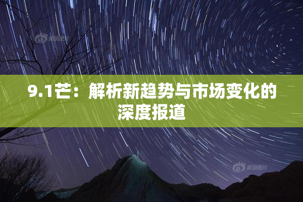 9.1芒：解析新趋势与市场变化的深度报道