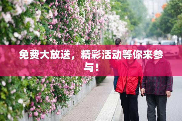 免费大放送，精彩活动等你来参与！
