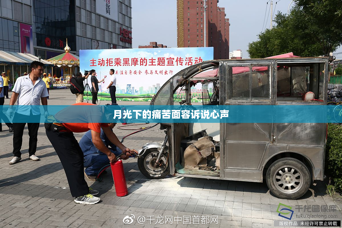 月光下的痛苦面容诉说心声