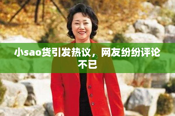 小sao货引发热议，网友纷纷评论不已