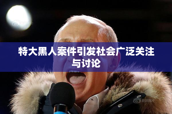 特大黑人案件引发社会广泛关注与讨论