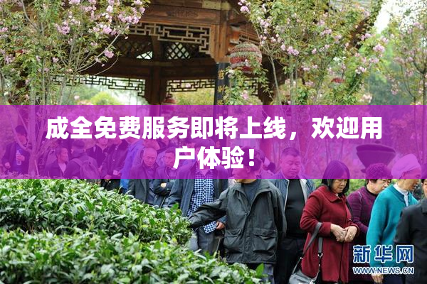 成全免费服务即将上线，欢迎用户体验！