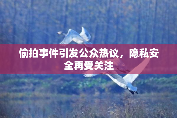 偷拍事件引发公众热议，隐私安全再受关注