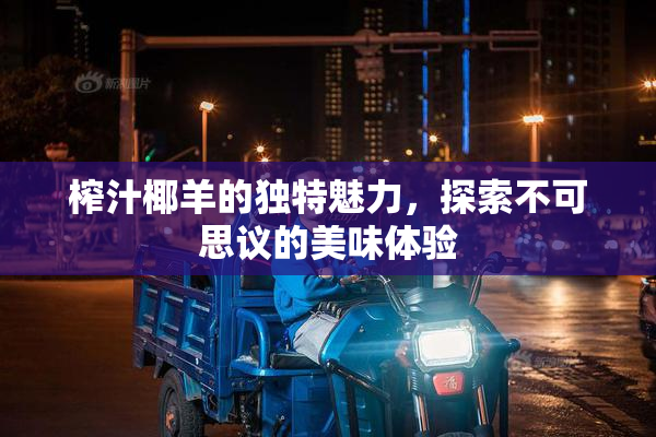 榨汁椰羊的独特魅力，探索不可思议的美味体验