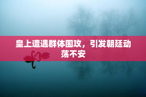 皇上遭遇群体围攻，引发朝廷动荡不安