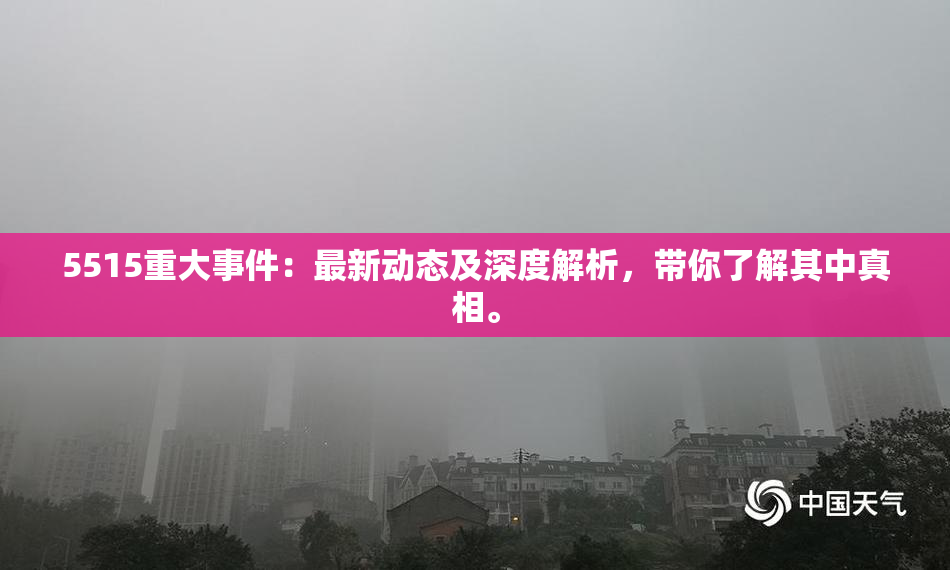5515重大事件：最新动态及深度解析，带你了解其中真相。