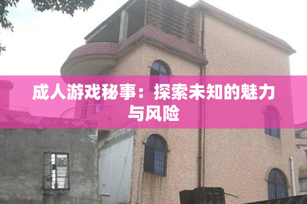 成人游戏秘事：探索未知的魅力与风险