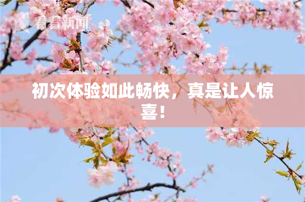 初次体验如此畅快，真是让人惊喜！